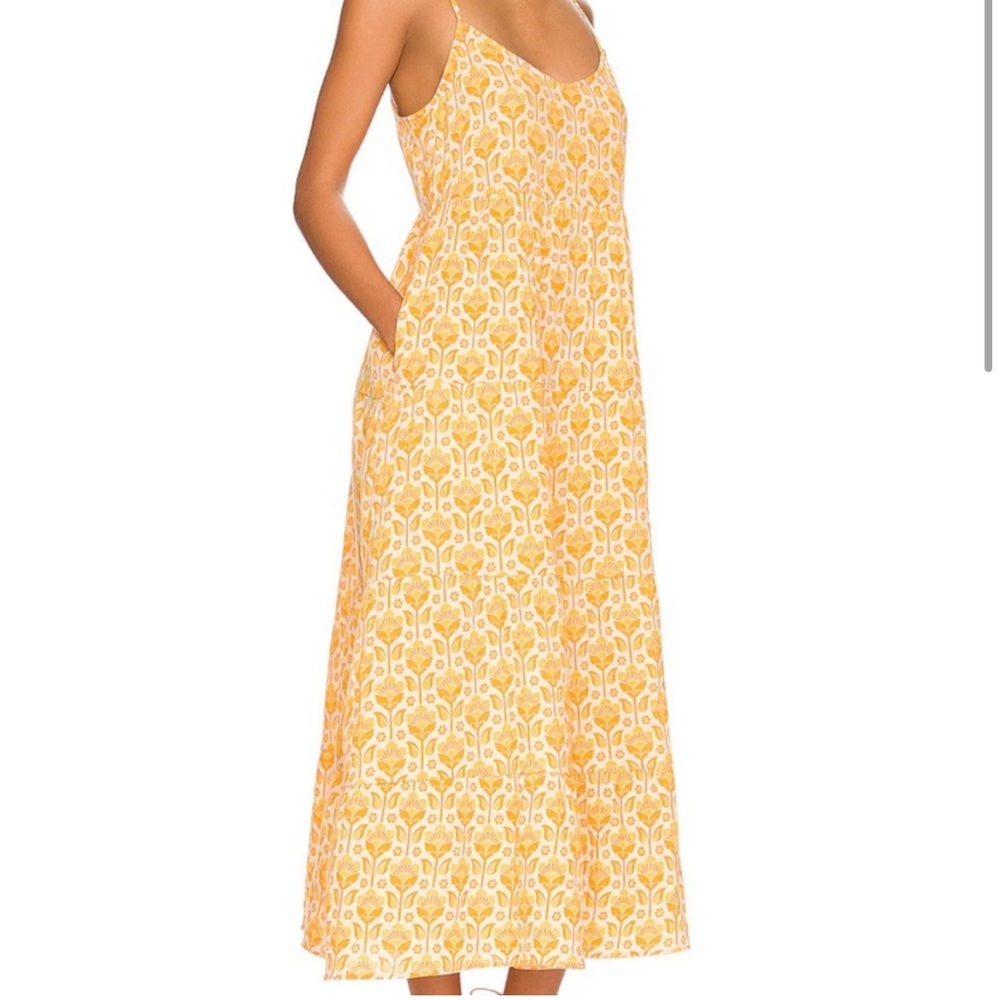 Caroline Maxi Dress in Golden Fields